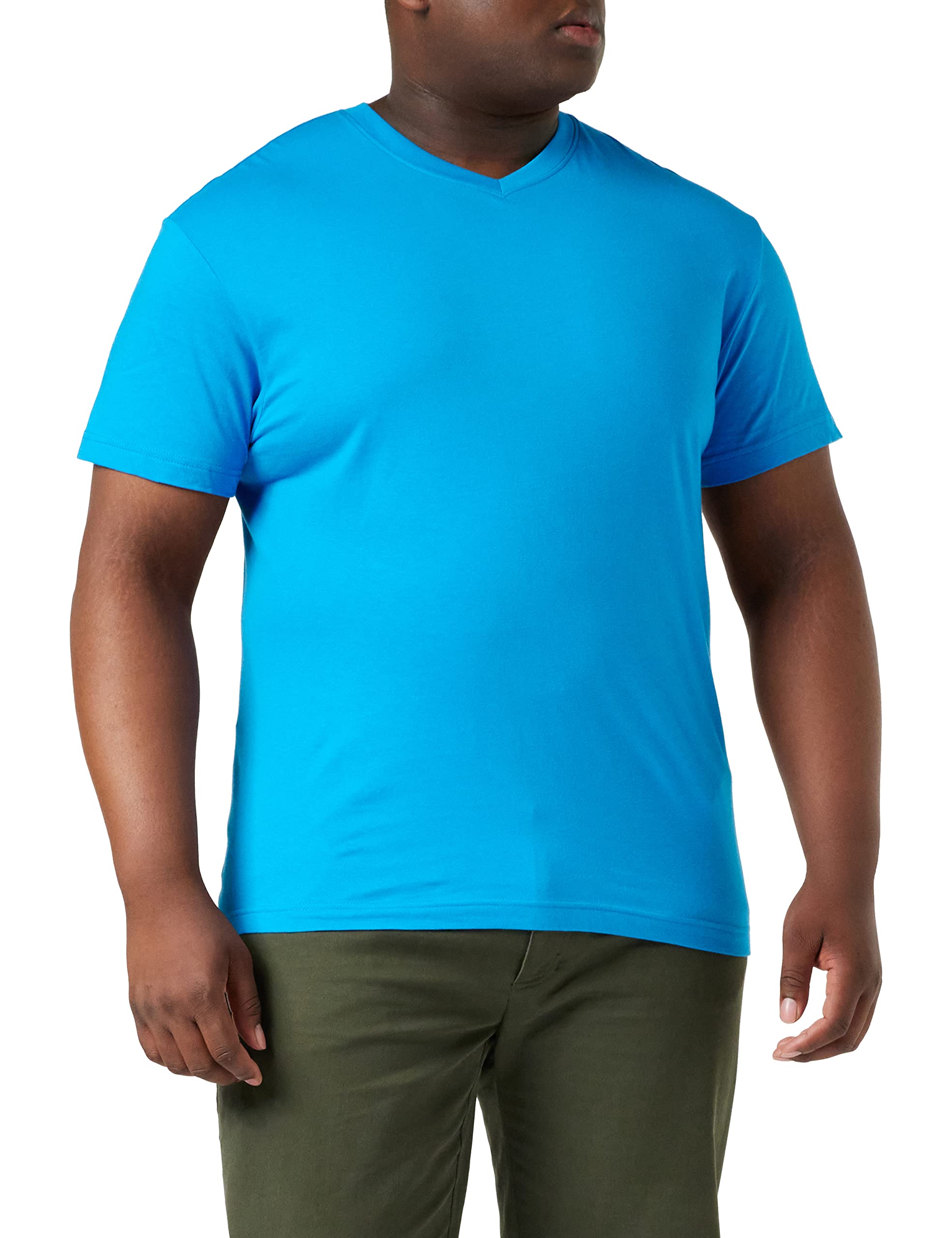 Stedman Men's Bleu V-Neck T-Shirt Classic