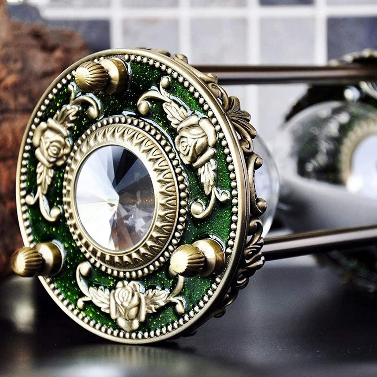 Antike Sanduhr Zeitmesser Stundenglas 30 Minuten Metall-Sanduhr Vintage Messing Weiß Sand Uhr Sanduhr Zeitmesser Stündenglass Sanduhr Groß Sanduhren Schreibtisch Vintage Sanduhr