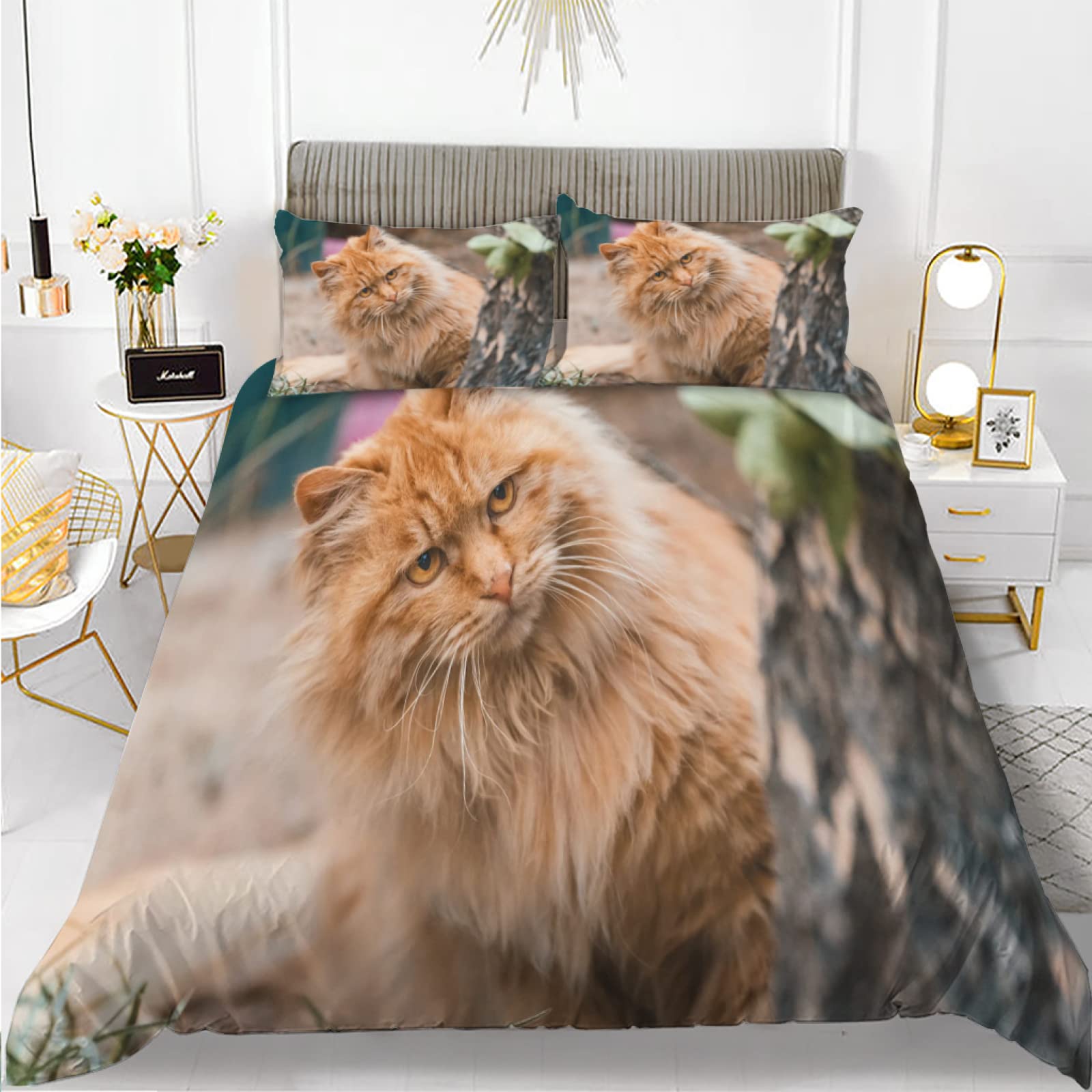 Parure Housse de Couette 140x200 Lion Jaune idéale pour relooker la chambre d'un ado passionné