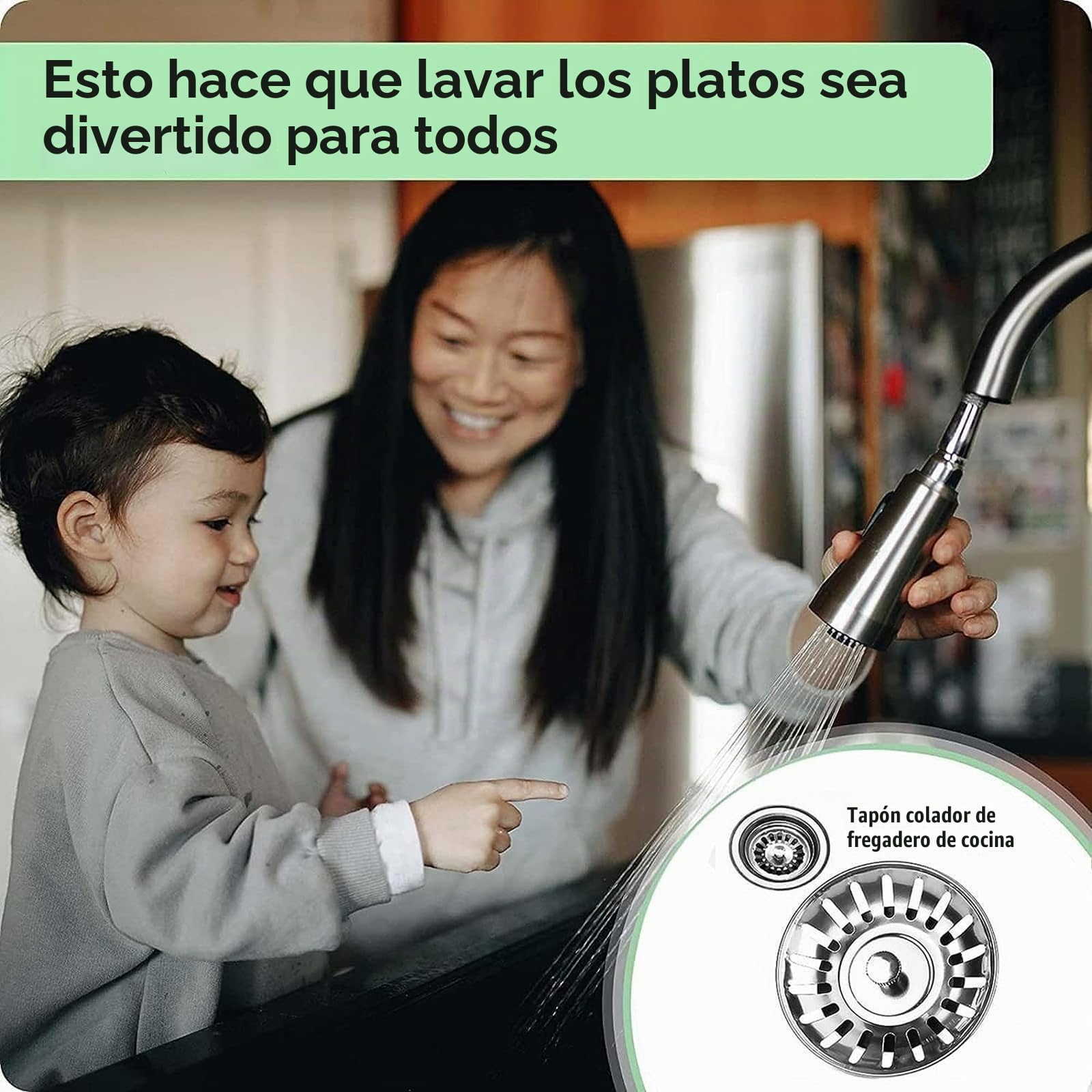 Paquete de 2 tapones coladores de fregadero de cocina, tapón de repuesto de acero inoxidable para atrapador de alimentos/pelo, diámetro del agujero del fregadero del Reino Unido 80 mm