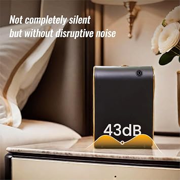 Smart Scent Air Machine for Home, Bluetooth Waterless Essential Oil Diffuser with Cold Air Tech 350ML, 1500 sq. ft Coverage Scent Diffuser for Large Room, Office, Spa, Black