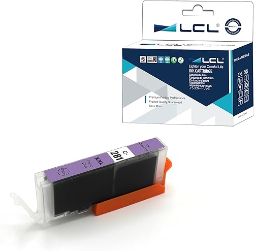 LCL Cartucho de tinta azul fotográfico compatible CLI-281 de repuesto para Canon CLI-281XL CLI-281XXL 281 PB funciona con Canon PIXMA TS8120 TS8220