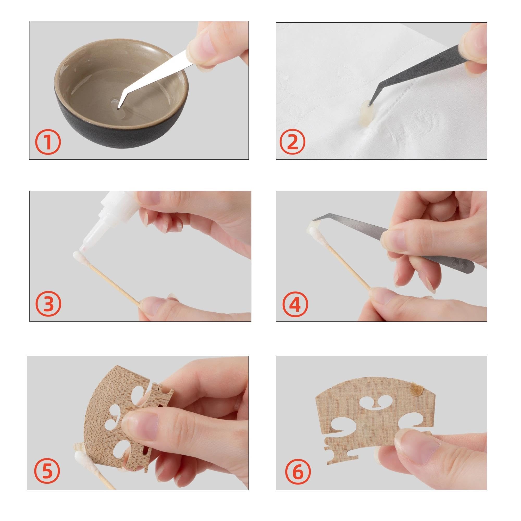Podkładka Ochronna Na Strunę E Do Mostka Skrzypcowego Akcesoria Do Instrumentów Muzycznych(50pcs)