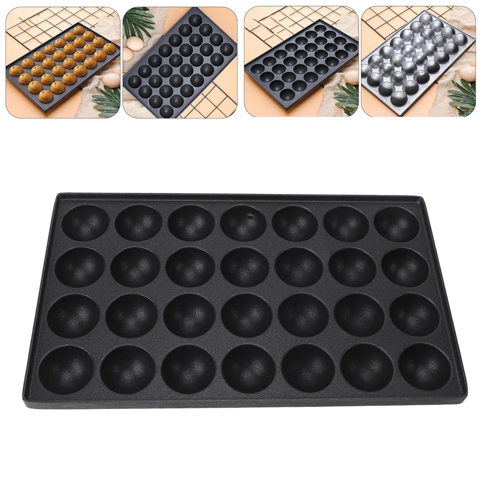 Macchina Takoyaki Elettrica - Piastra Antiaderente Per Palline Di Polpo