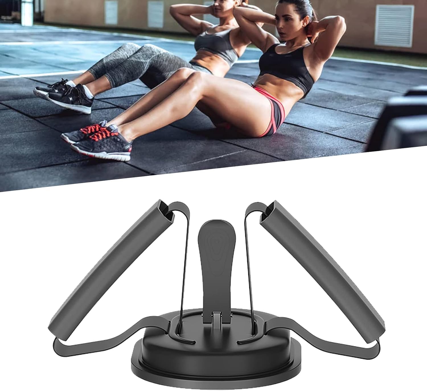 Abhsant Portable Sit Up Bar Abdominal Suction Cup, Sitting Assistant, Abdominal Support, Sit Up Bar Aid-Accessories,Multifunctional Exercise Tool for Stomach(PINK) 3