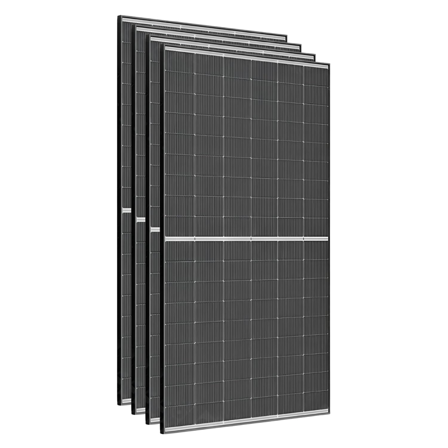 Lot de 4 panneaux solaires 500Wc Monocristallin Bifacial Bi-​verre Transparent TrinaSolar – Haute Performance – Garantie 25 ans