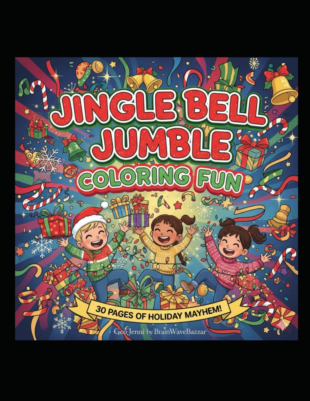 Jingle Bell Jumble Coloring Fun!