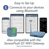 Vista 8 de Termómetro/higrómetro inalámbrico SensorPush para iPhone/Android, sensor inteligente de temperatura y humedad con alertas