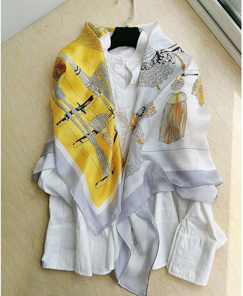 Silk 110 Large Square Scarf, Silk, Ladies Silk Scarf, Fashion All-match Scarf Shawl, Spring