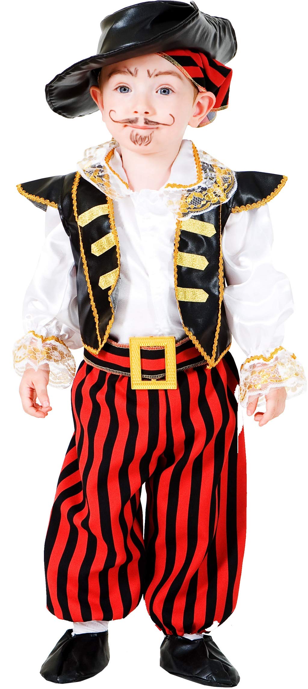 chiber Disfraces Costume da Pirata per Neonato (0-6 Mesi)