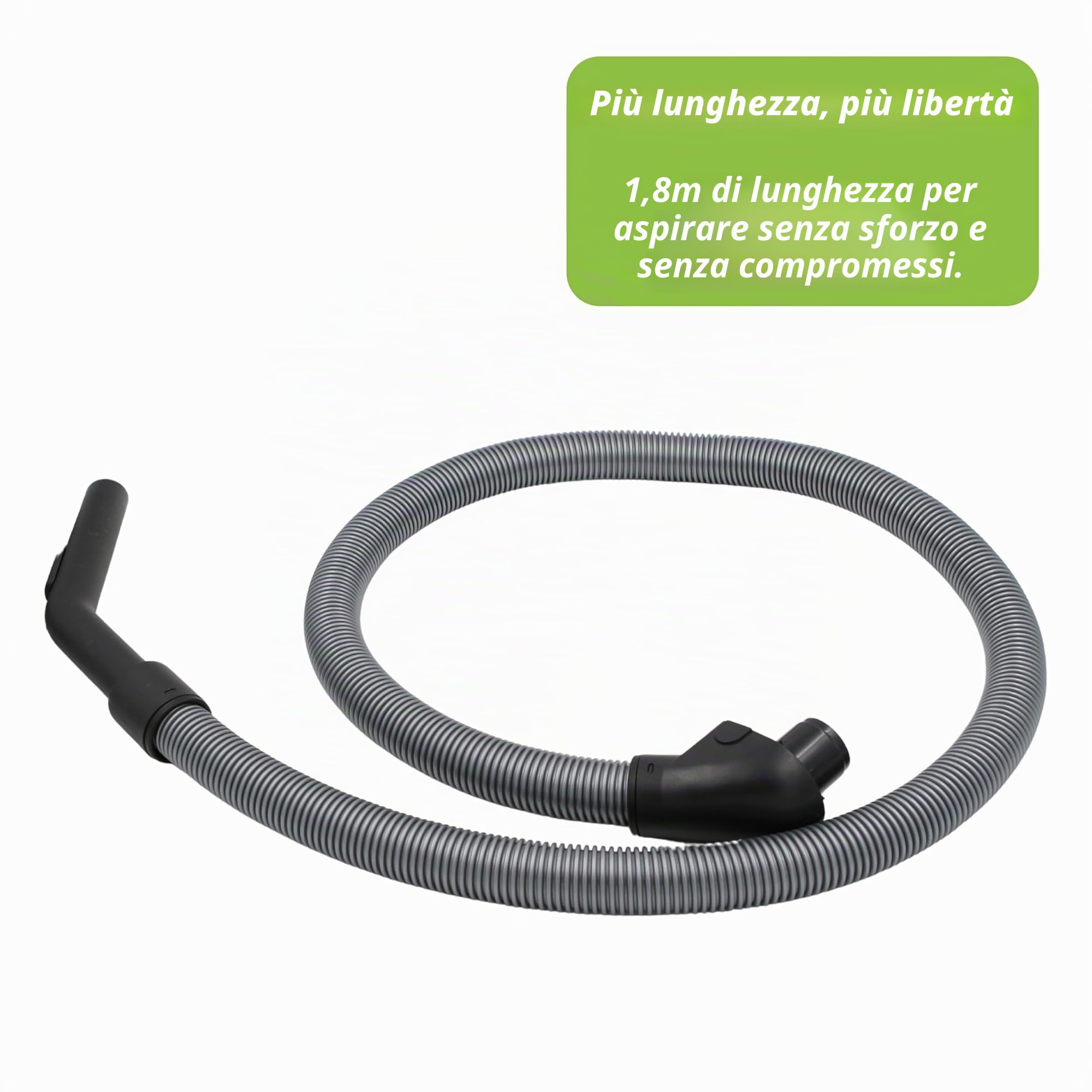 Tubo flessibile per aspirapolvere adatto per Miele S300-S356i e tipo S400-S456i, ad esempio S311i, S312i, S356i, S381i, S424i e altri – Tubo di aspirazione di ricambio