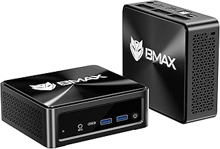 Bmax ミニpc AMD ryzen7 5825U mini pc, Windows 11 Pro 8コア16スレッド（最大4.5GHz） 小型PC,512GB NVMe SSD+DDR4 16GB, WiFi 6/BT-5.3/USB 3.2*2ミニパソコン, フル機能USB-C /HDMI2.1/DP1.4【4K@60Hz】3画面同時映像出力 小型パソコン B5A Pro
