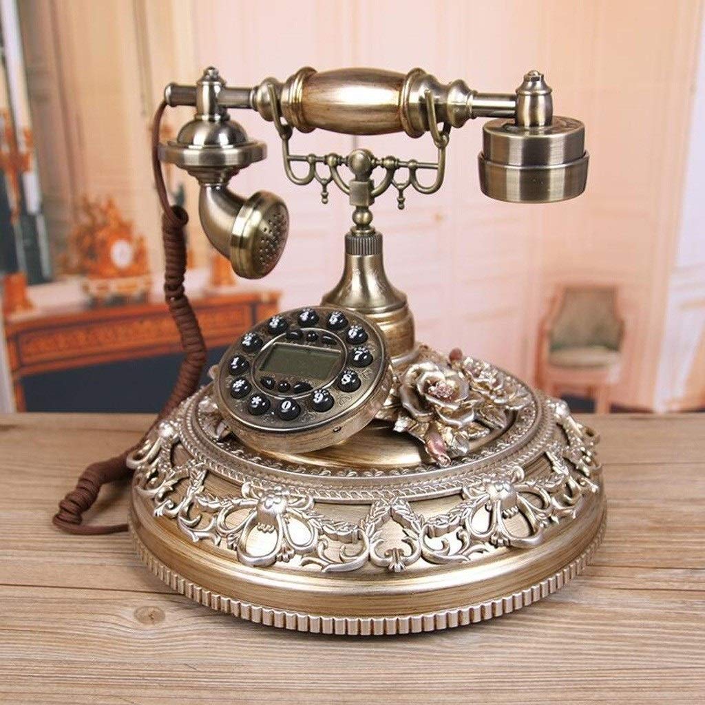 Telefon stacjonarny w stylu europejskim dla gości Telefon stacjonarny do domu Sypialnia Kreatywny telefon retro