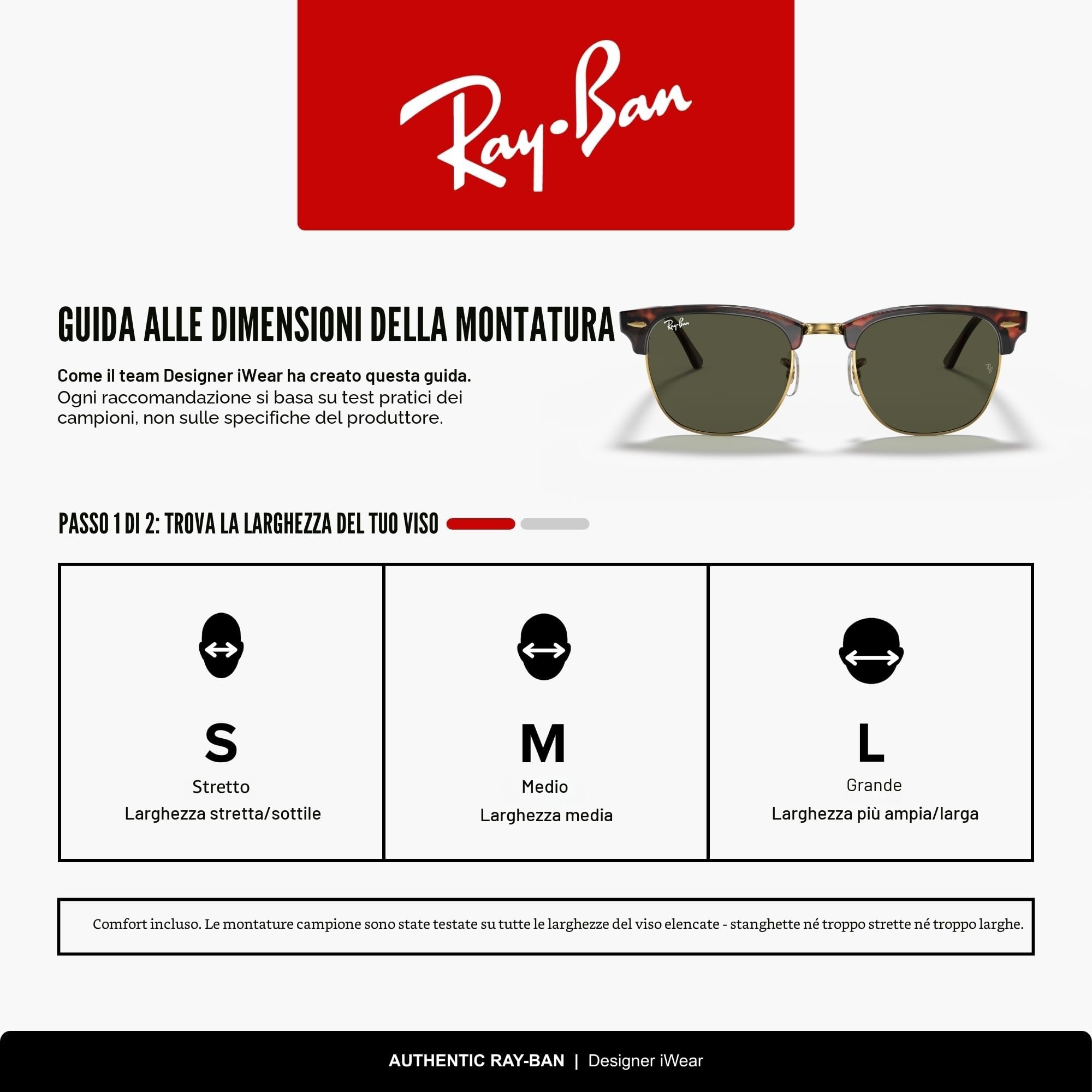 Ray-Ban Occhiali da sole quadrati Clubmaster Rb3016