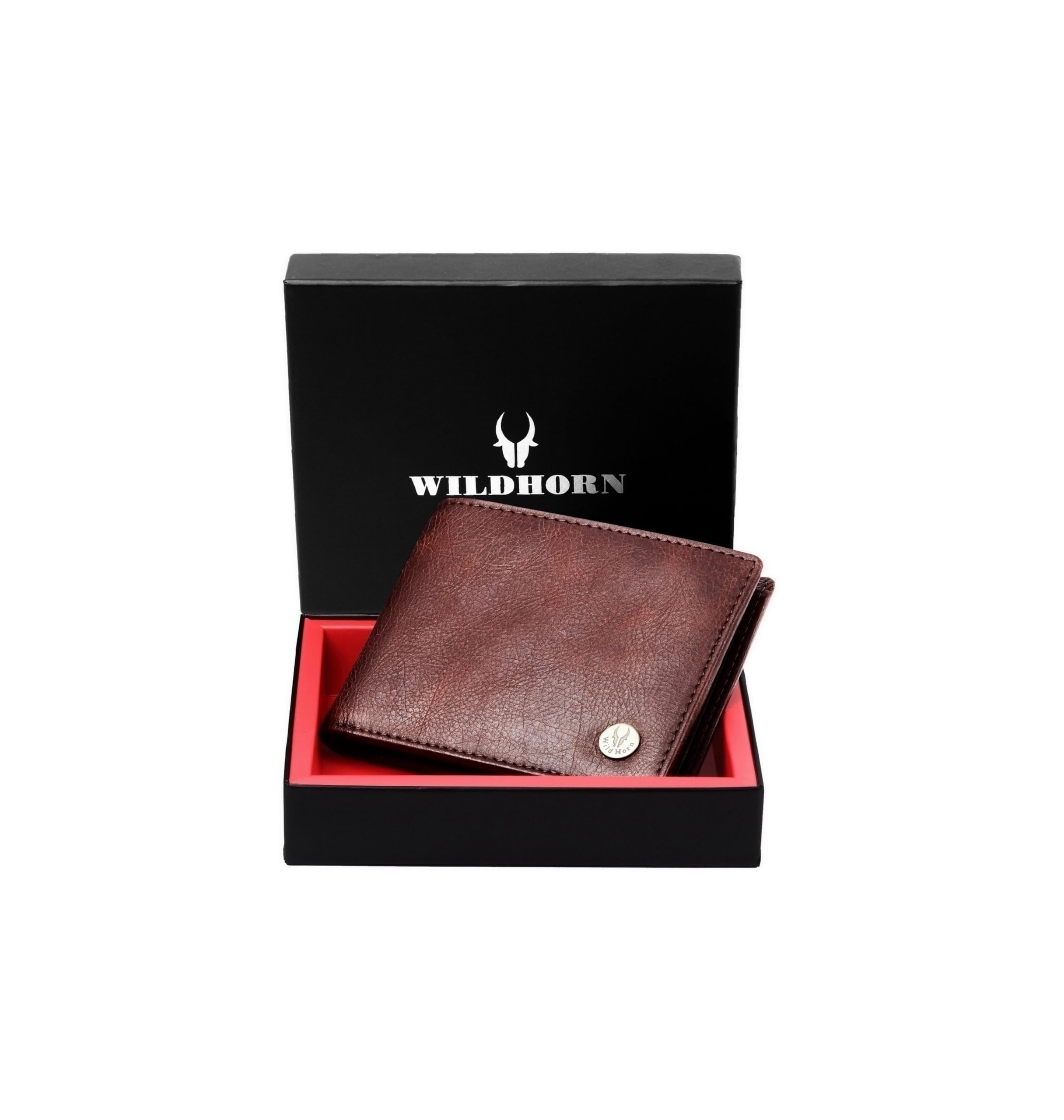 Brown Leather Men's Wallet (WH2052 CRACKLE)