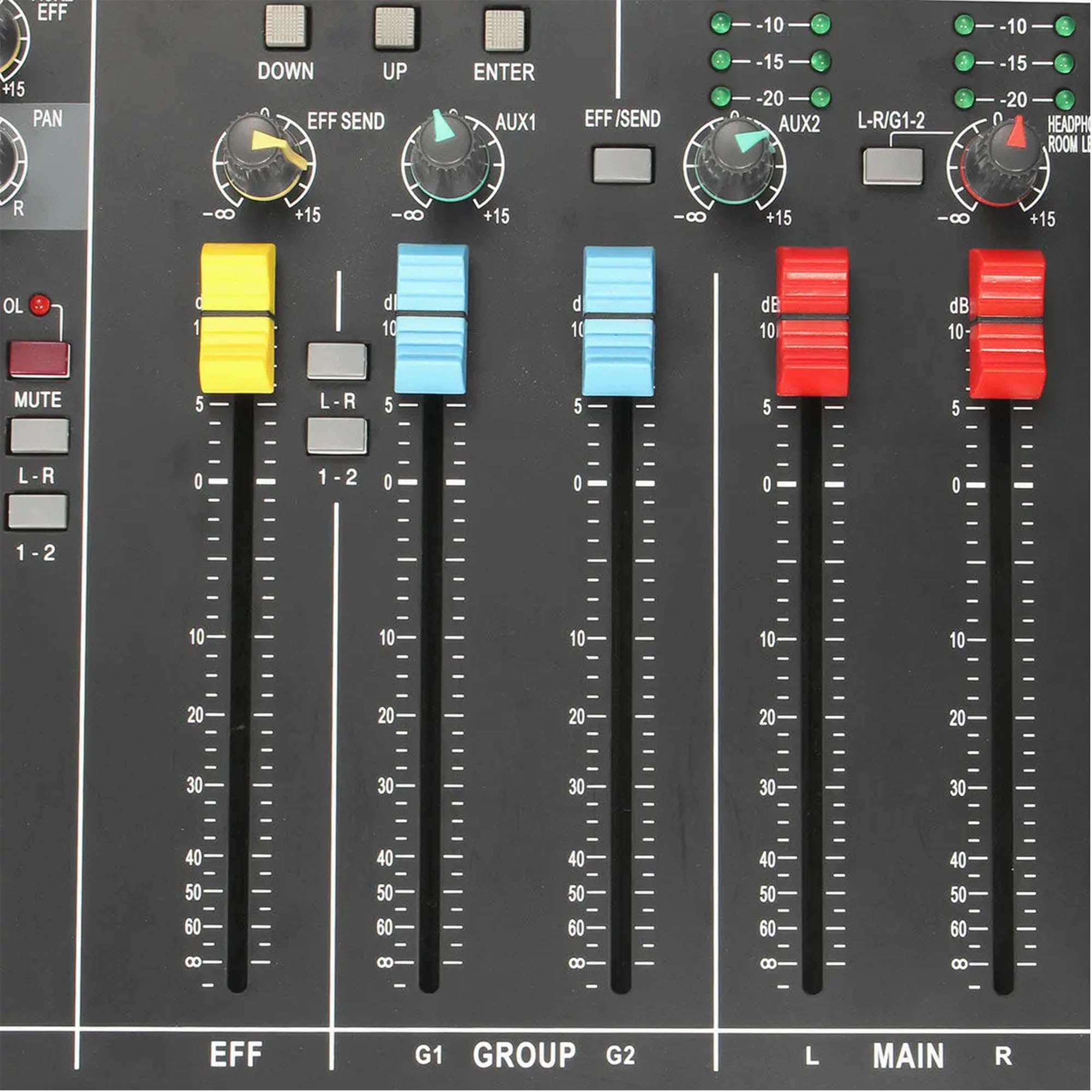 ZAHD 30 sztuk Control Digital Slider Audio Mixer Fader Effect Cap - Przesuwne pokrętła do miksera - Regulacja głośności konsoli gitarowej