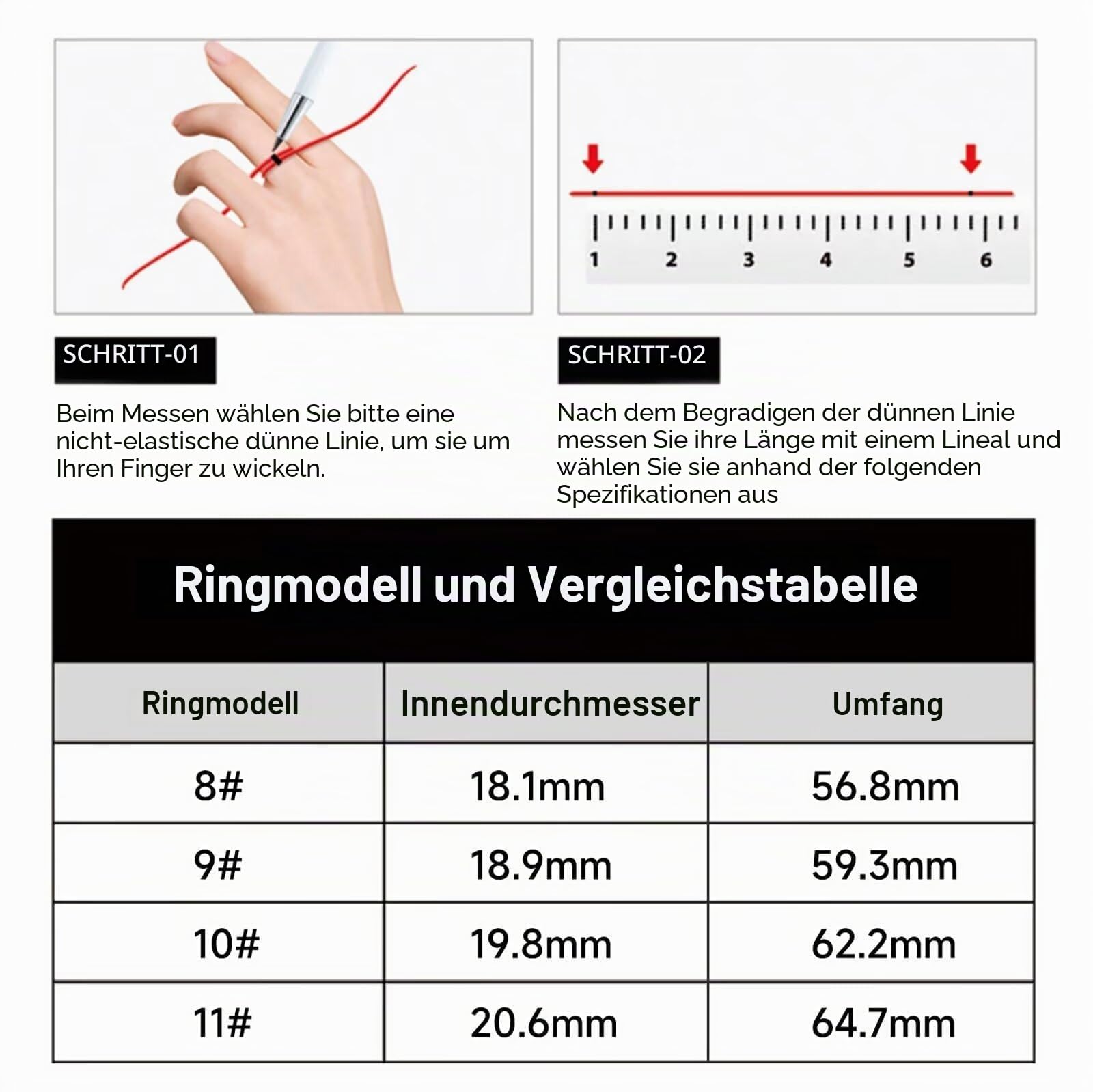 Smartringe für Herren Damen 5ATM Wasserdicht Smart Ring Android IOS Fitness Ring Tracker Finger Gesundheits Tracker Schrittzähler Kalorien Schlaftracker Pulsmesser Smartring Fitnesstracker Schwarz
