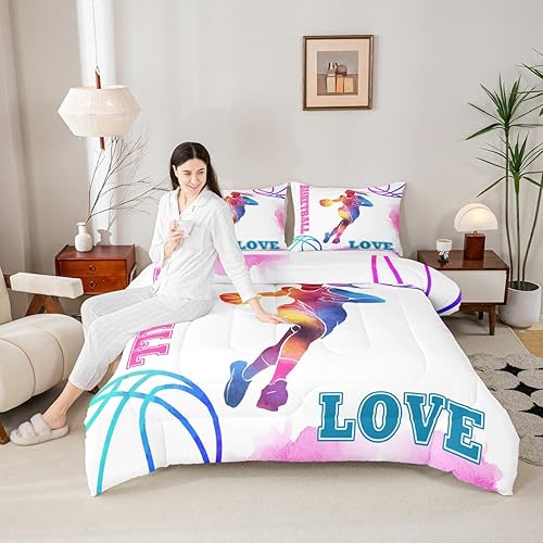 Miniatura 26 de Juego de edredón de la Torre Eiffel, juego de ropa de cama con estampado de flores de lavanda púrpura, romántica decoración de estilo floral de