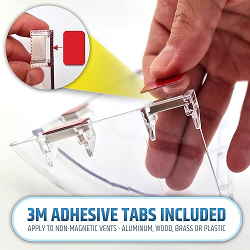 Miniatura 7 de Potente deflector magnético de aire y calor para techo, piso y pared, nunca se caerá, ajustable de 9.2 a 16 pulgadas, imanes de neodimio súper