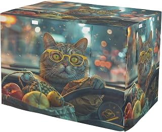 YETTASBIN Driver Cat Dog Crate Cover, Universal Fits 30 Inch Wire Cages | 600D Oxford Waterproof Windproof Pet Kennel Cover with Breathable Mesh, Machine Washable