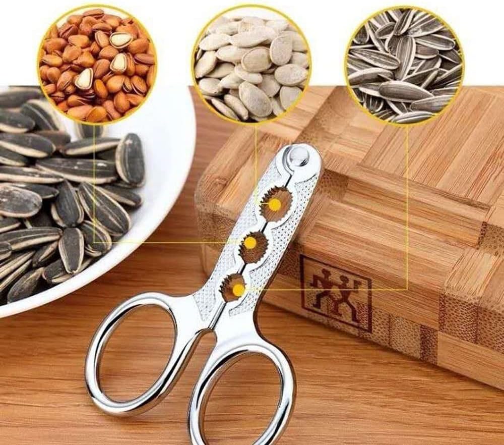 Walnut Pliers,Nut Crackers Tool, Pecan Cracker Tool Nut Shell Tongs Multifunctional Stainless Steel Nut Film Shell Opener Kitchen Tool Accessories Chestnut Clip