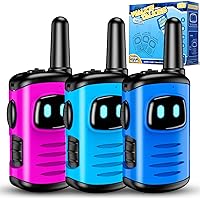 Vista 11 de Walkie Talkies de juguete para niños: comedyfun Mini Robots Walkie Talkies paquete de 2 regalos de Navidad y cumpleaños para niños de 3, 4, 5, 6, 7