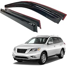 AUXKO Window Rain Guard for 2022-2026 Nissan Pathfinder S SV SL Platinum Outside Tape-On Shatterproof Sun Smoke Guard Vent Visor Side Wind Deflectors Accessories for Nissan Pathfinder 2024 2023 2025
