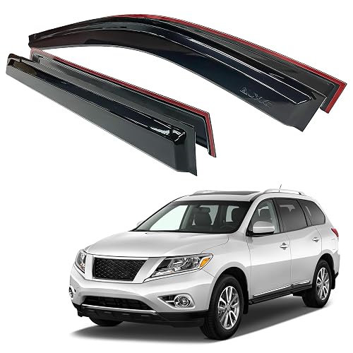 AUXKO Tape-on Rain Guards for 2022-2026 Nissan Pathfinder S SV SL Platinum
