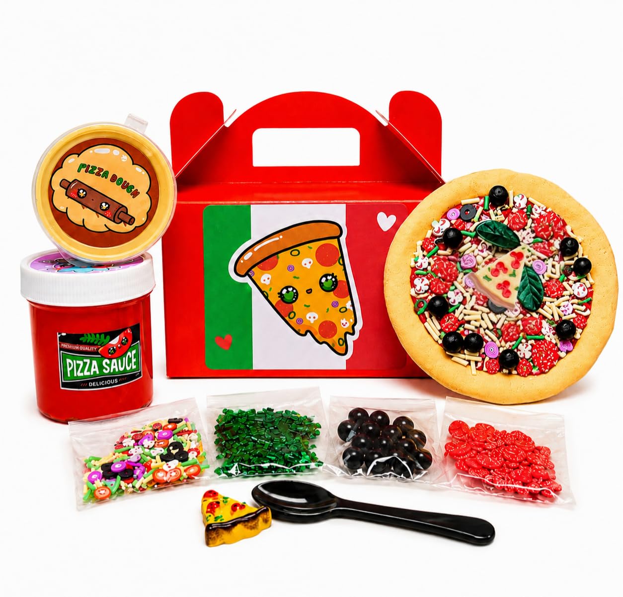 Amazon.com: Hoshimi Slimes Supreme Pizza DIY Slime Kit Ages 8+