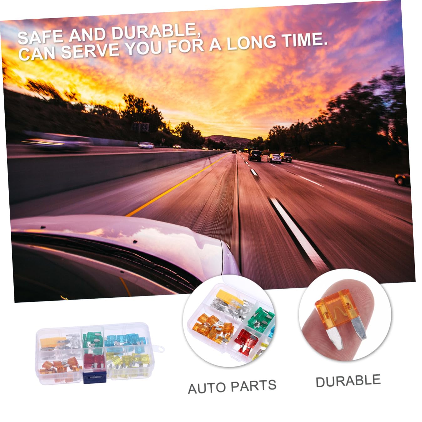 120Pcs Car Fuse Assortment Kit Blades Fuse for Reliable Replacement for Automotive Electrical Systems