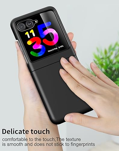 Miniatura 4 de Feitenn Funda para Moto Razr Plus, protector de pantalla para Moto Razr Plus, funda delgada de policarbonato duro a prueba de golpes con película