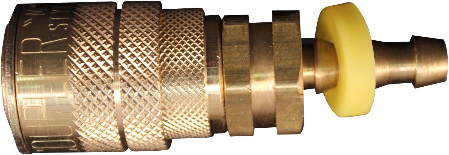 Milton 1717-4 1/4" Hose Barb M Style Push On and Lock Coupler - Box of 10