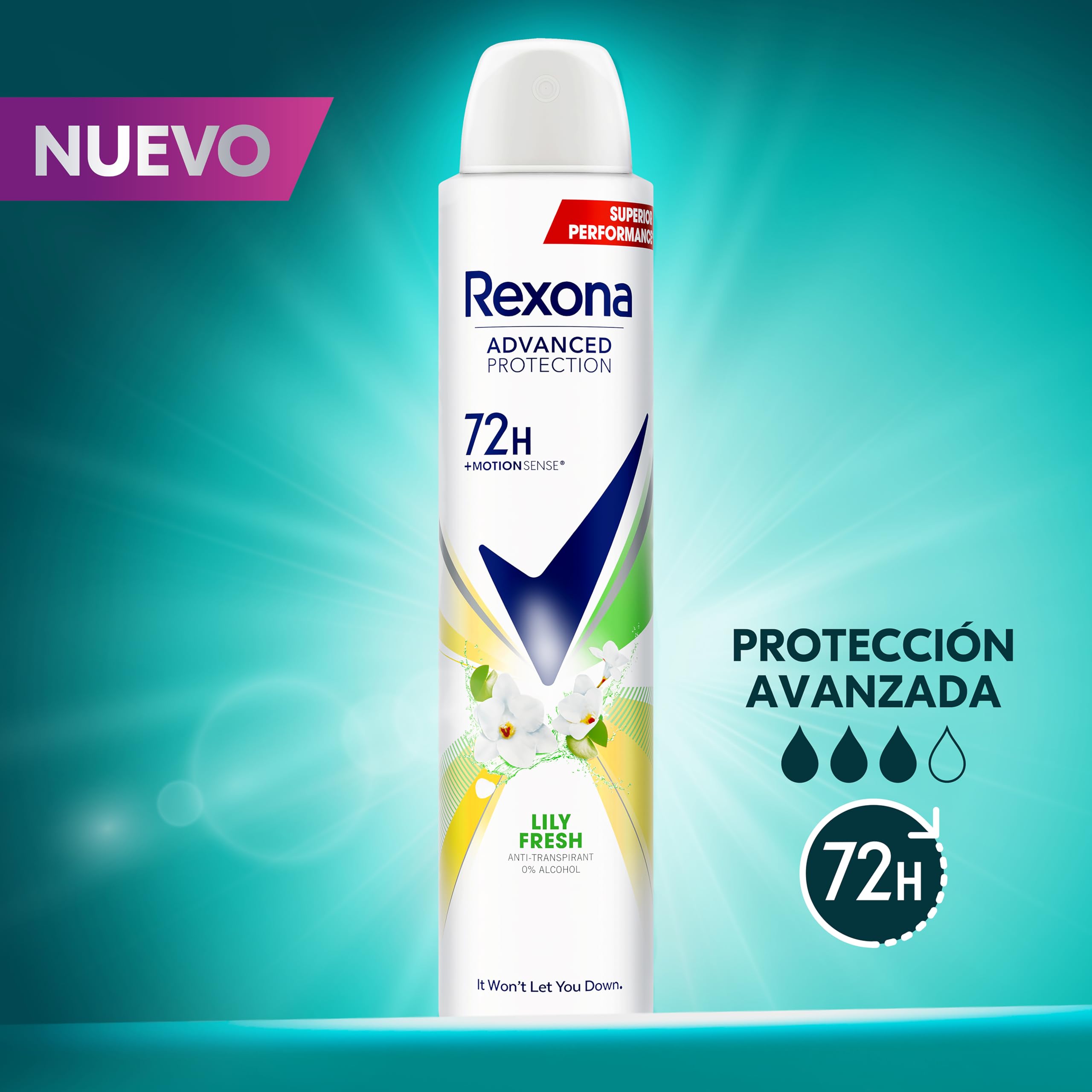 Rexona Deodorant Spray Advanced Protection 72h Lily Fresh