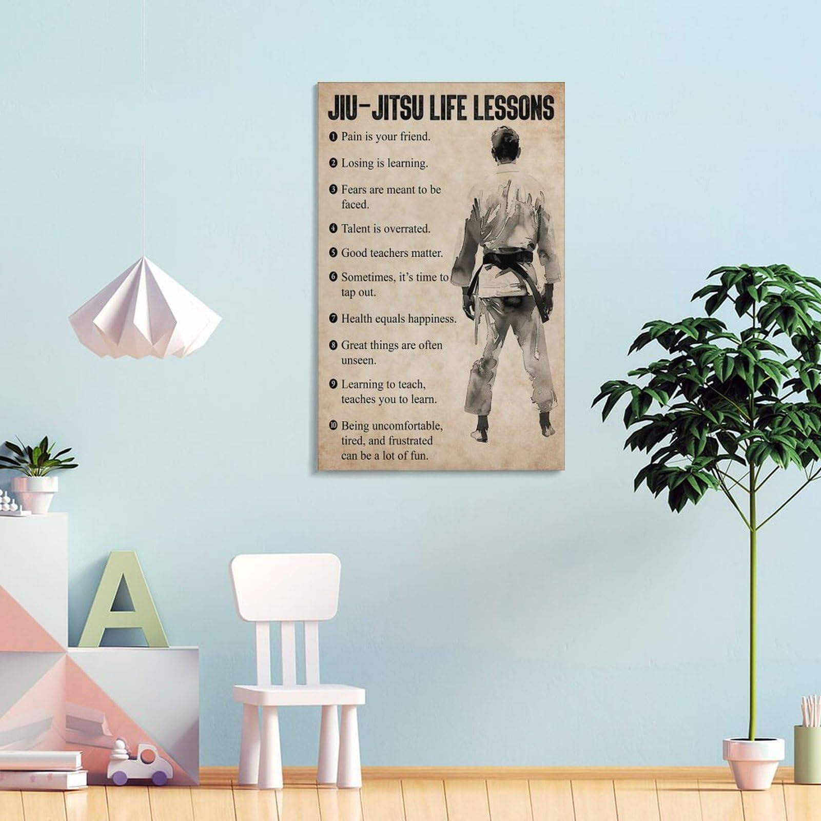 Amazon.com: Jiu-Jitsu Life Lessons Canvas Print, Jiu-Jitsu Poster
