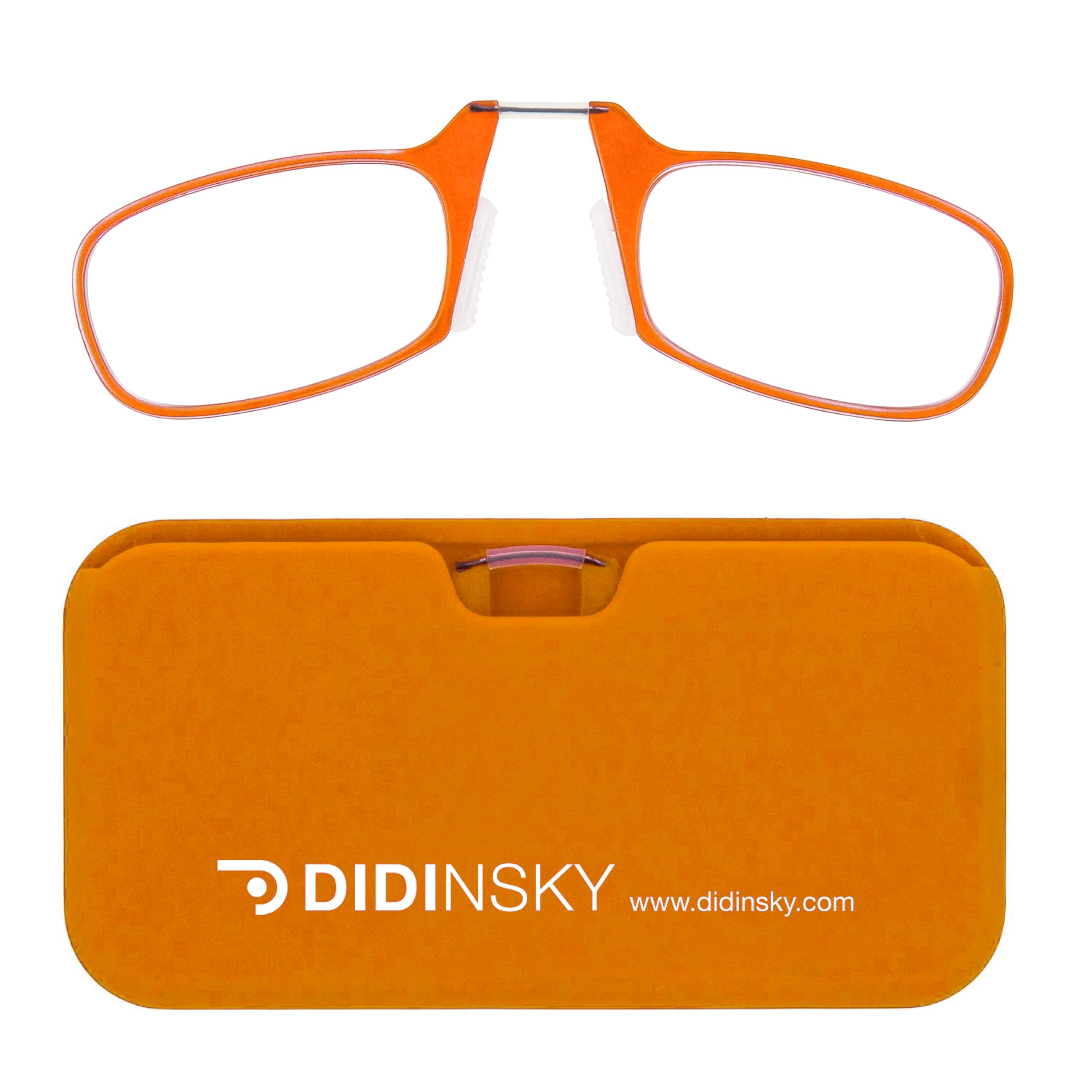 CherryDIDINSKY Arthin Armless Reading Glasses for Men and prescription glasses Women. Ultra-Thin spectacles for Presbyopia. Ideal for Mobile Phones and Original Gift Ideas. Carrot +2.0 - Image 2
