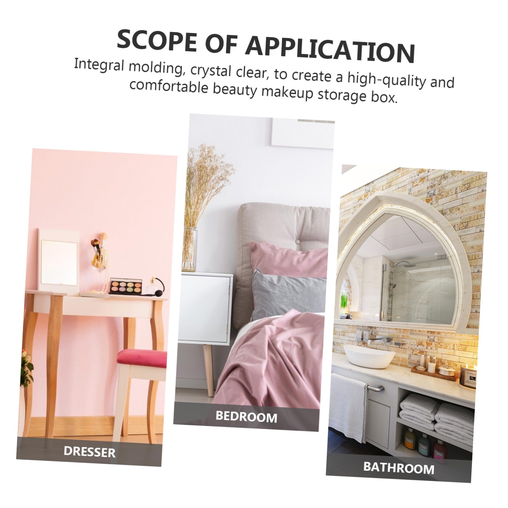 Healeved Beauty Case Per Il Trucco - Custodia in Pelle Pu Con Ruote Maniglia E Tracolla Capacità Per Viaggi O Casa