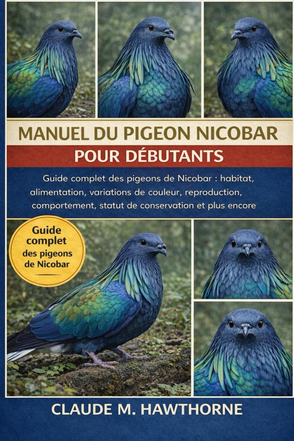 MANUEL DU PIGEON NICOBAR POUR DÉBUTANTS: Guide complet des pigeons de Nicobar : habitat, alimentation, variations de couleur, reproduction, comportement, statut de conservation et plus encore