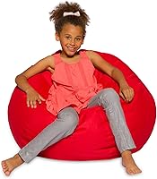 Vista 174 de Posh Creations - Puff para niños, adolescentes y adultos, incluye funda extraíble y lavable a máquina, tamaño grande de 38 pulgadas, lona con diseño