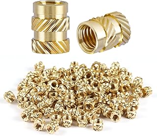 150 Pcs 3D Printing Brass Nuts, M3 Female Thread Knurled Nuts Insert Embedment Nuts Heat Set for 3D Printing Parts Laptop Automotive Plastic Shell