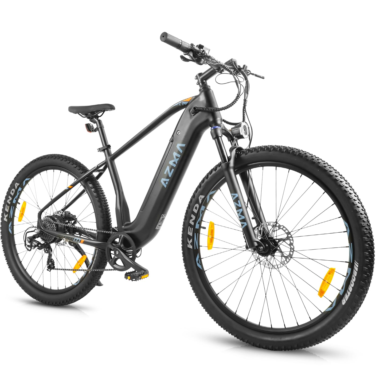 AZMA Bici Elettrica, 27.5"/29" Bicicletta Elettrica Uomo Donna, 48V/36V Batteria Rimovibile, Autonomia Fino 100-150KM, 8 Velocità, Ebike da Per Pendolari Urbani e MTB
