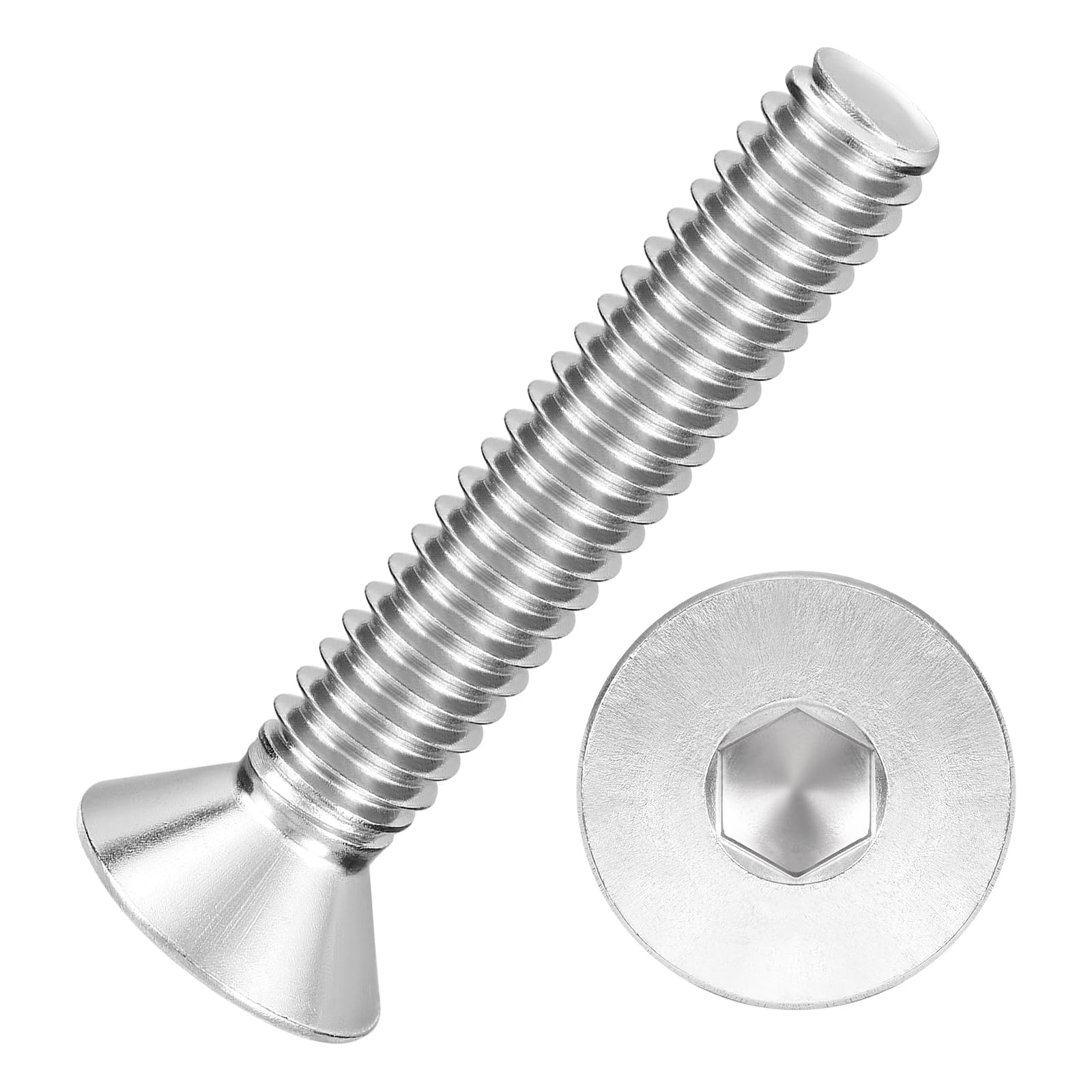 Kozelo 25Pcs[1/4-20x1-1/2"] Flat Head Socket Cap Screw Countersunk Bolt — image 1