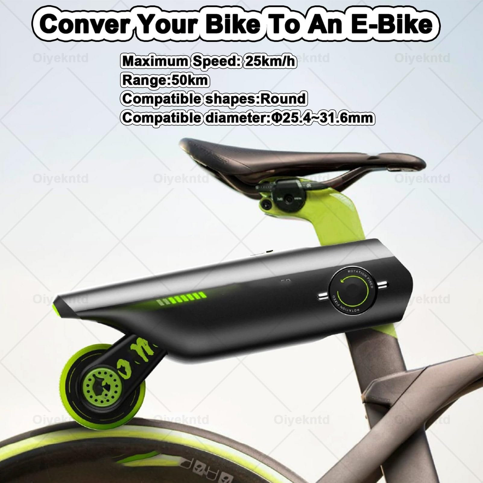 Potenciador eléctrico para bicicleta, kit de conversión para aumentar la velocidad de bicicletas urbanas, de trekking, de montaña y plegables, control mediante aplicación, 4 modos de asistencia