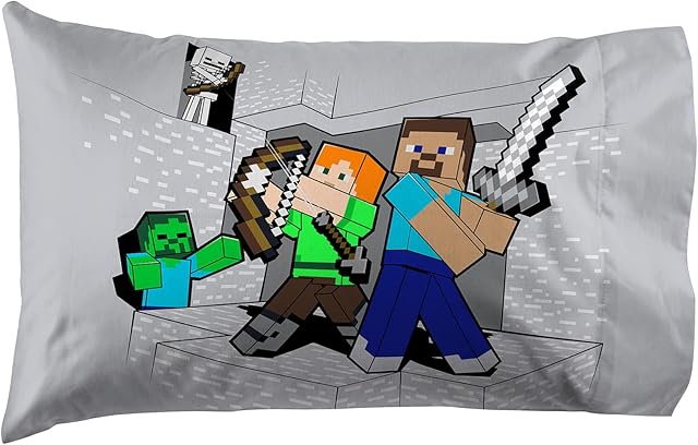 Minecraft Fight Back 100% Cotton Pillowcase