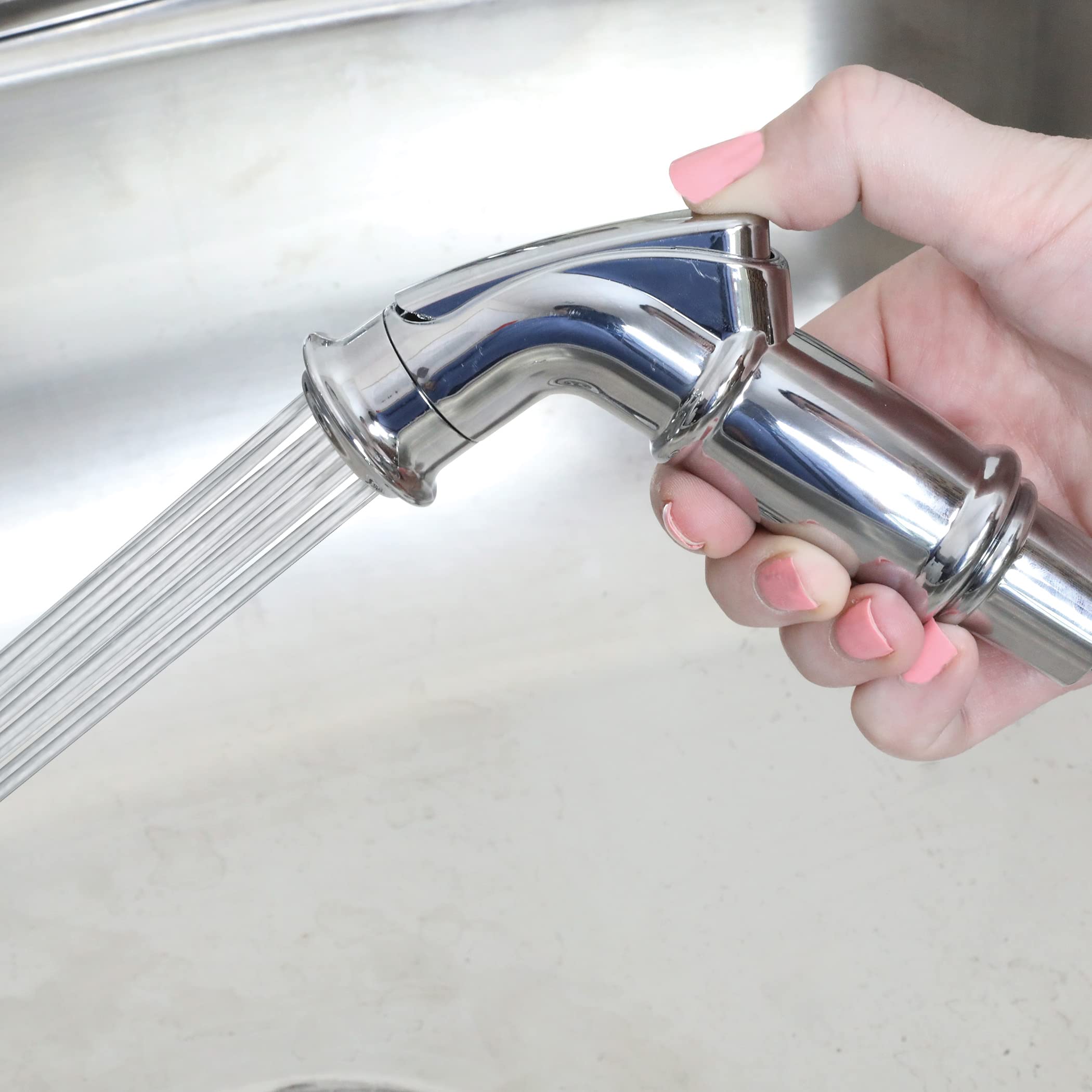 Danco 10345 Seitensprühkopf Für Wasserhahn | Schwarz | Trigger-Spray Mit Hochdruck | Universell Passend