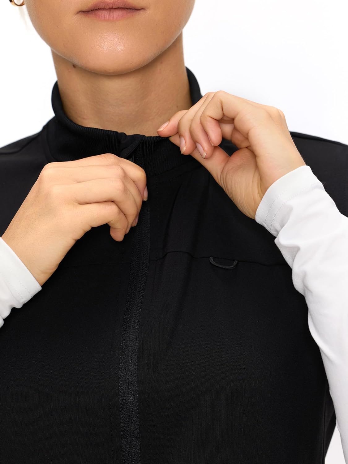 Scrubs Vest for Women – Cozy Scrubs Comfort Fit Stretch Nurse Vest for Healthcare Professionals with 3 Pockets - Image 4