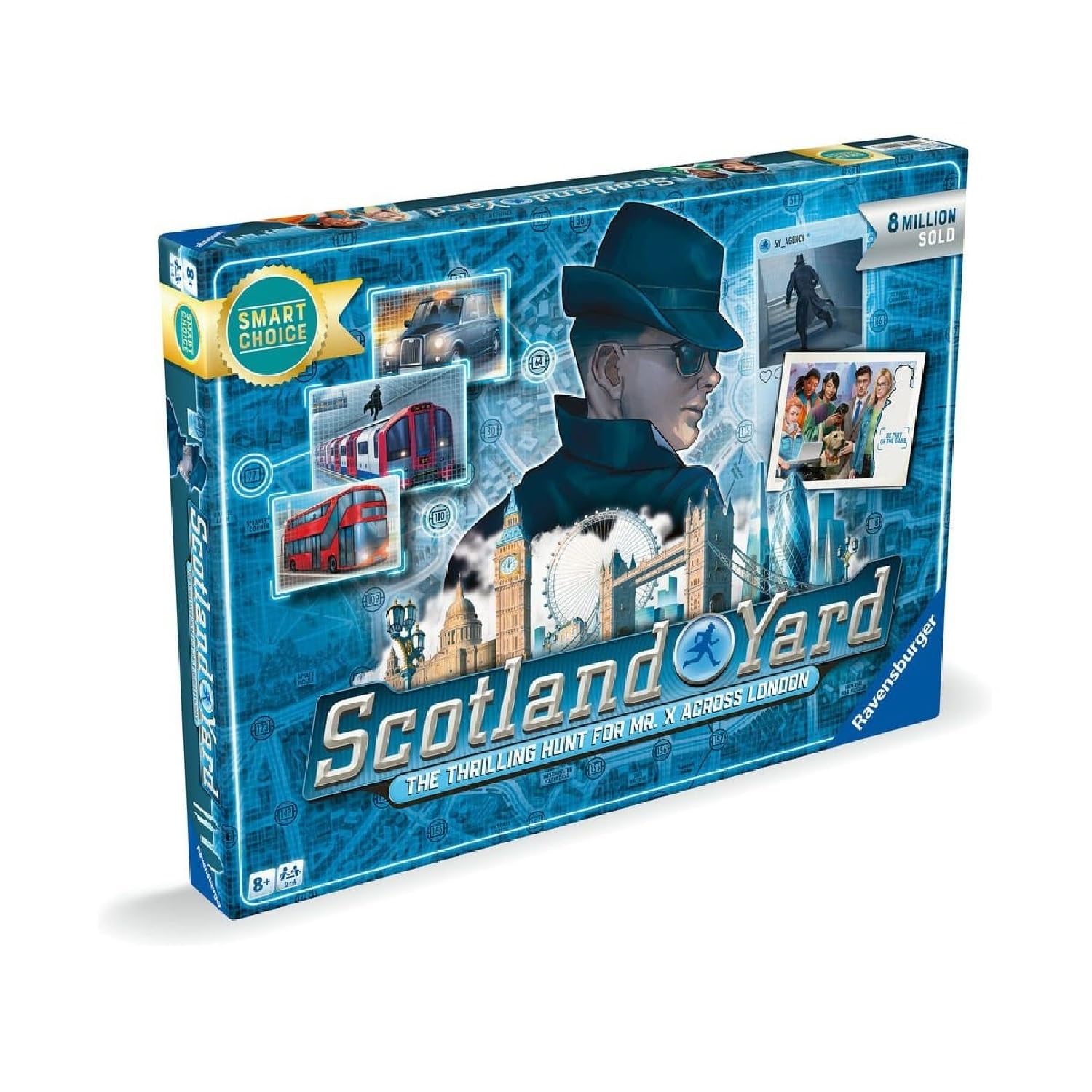 Ravensburger Scotland Yard Game - The Thrilling Hunt For Mr. X Across London [Smart Choice]