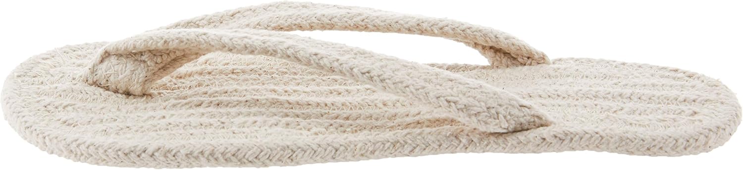 Muji Indian Cotton Room Sandals M (Ecru) : Clothing, Shoes & Jewelry