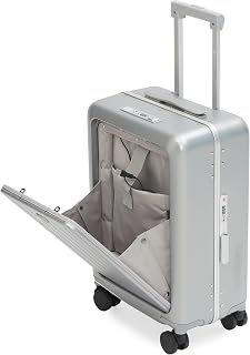 SWISS MILITARY Black Gold Collection Bristol Luggage, Anti-Theft Zipperless Trolley, TSA Lock, 360° Wheels, USB & Type-C P... Price In India
