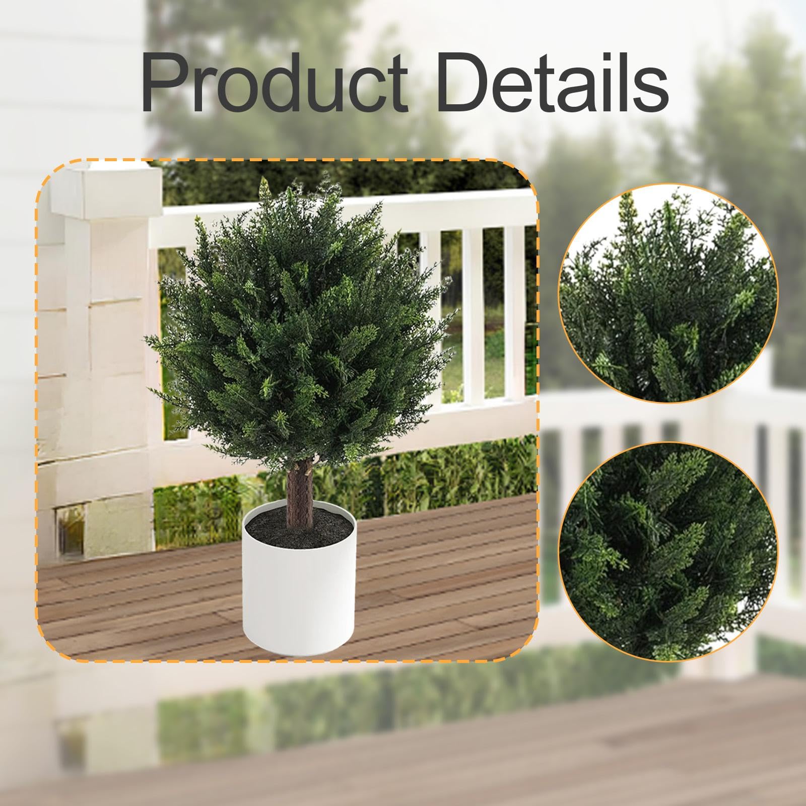 Bosso Artificiale per Esterni con Picchetto da Terra per Giardino, Cortile E Recinzione.