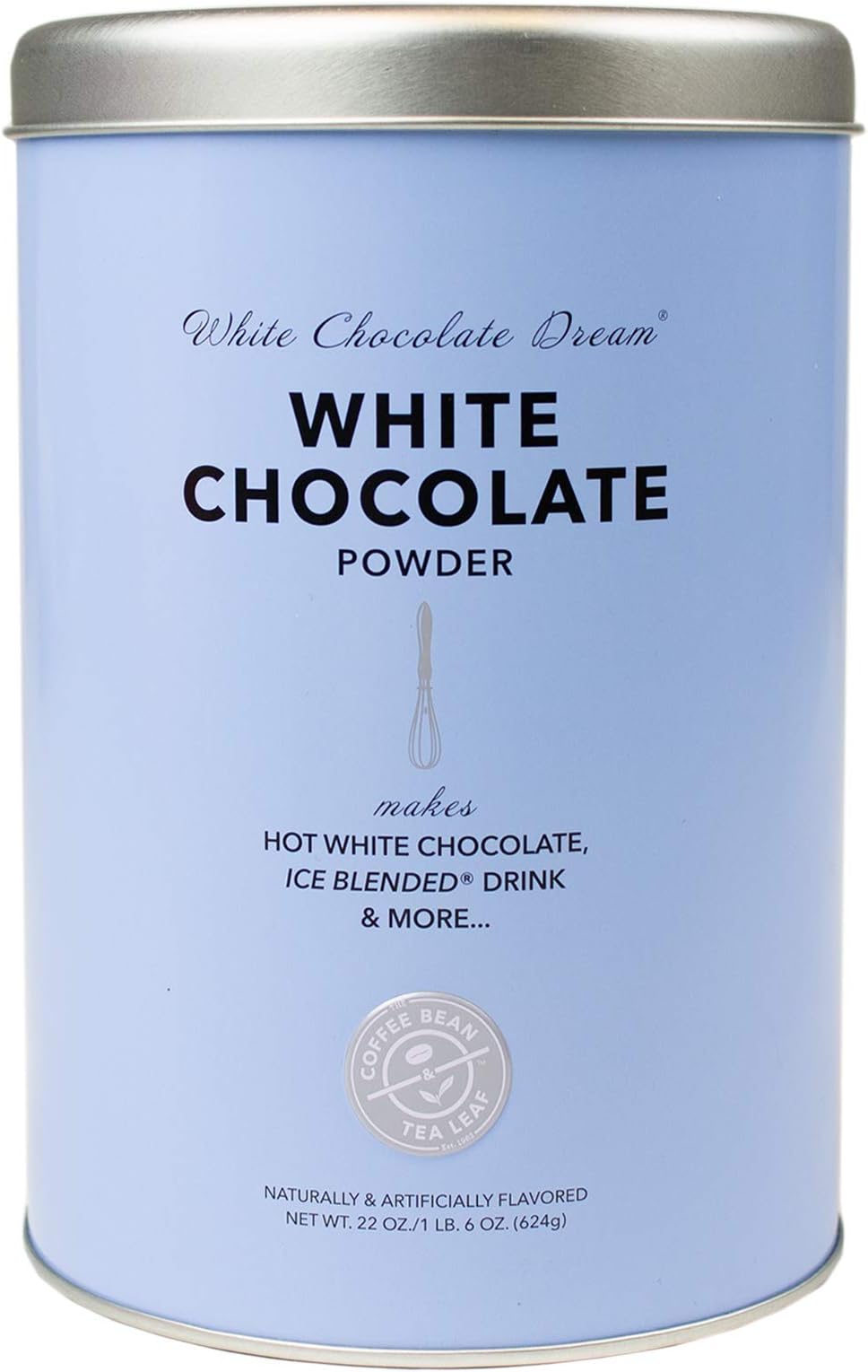 The Coffee Bean & Tea Leaf, White Chocolate Powder, Coffee and Drink Powdered Creamer, 22 Ounce Container
